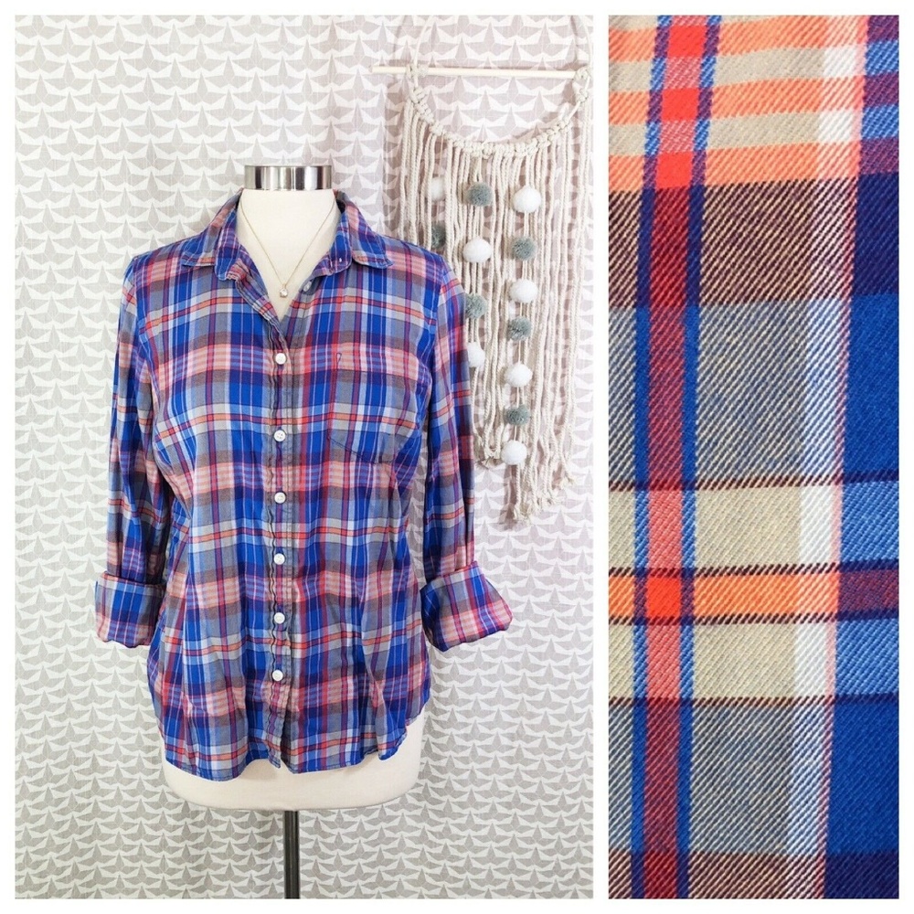 J. Crew Plaid "perfect fit" shirt size medium